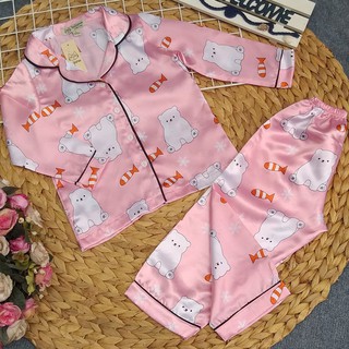 Bộ ngủ pijama cho bé hình gấu