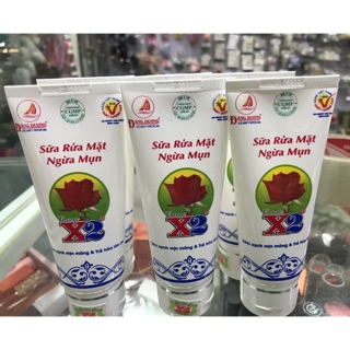 Sữa rửa mặt ngừa mụn x2