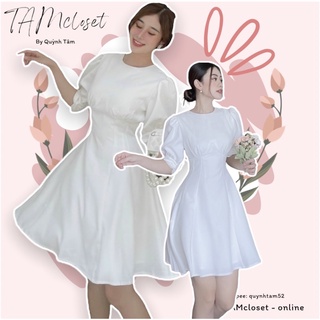 Đầm xoè tay phồng dự tiệc - tk505