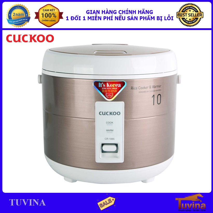 Nồi Cơm Điện Cuckoo CR-1065 1.8 Lít - Hàng Chính Hãng (Bảo Hành Toàn Quốc 2 Năm)