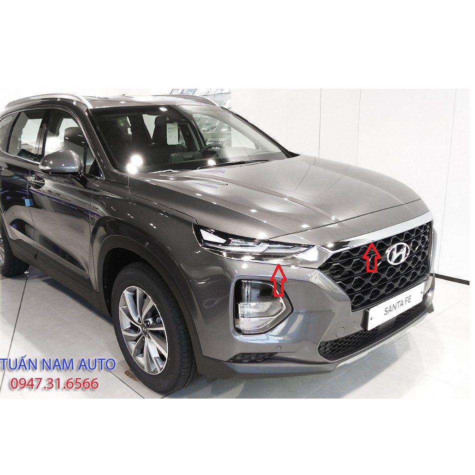 ỐP CHROME VIỀN CA PÔ, CA LĂNG SANTAFE 2020, 2019 + Made In Korea Auto Clover