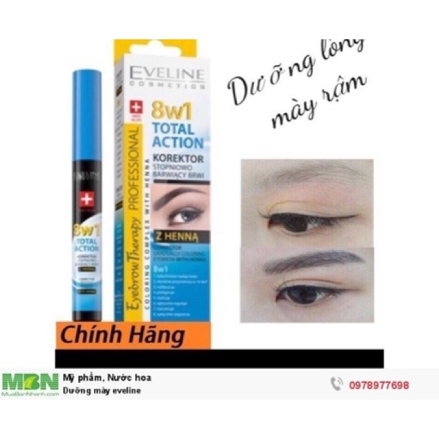 DƯỠNG MÀY EVELINE NGA EYEBROW THERAPY 8 IN 1