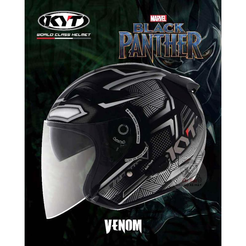 Mũ KYT Venom Marvel Black Panther