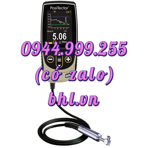 F90S3: Máy đo độ dày lớp sơn, phủ, mạ DeFelsko PosiTector 6000 F90S3 (0-1150 um, từ tính, vẽ đồ thị) Mỹ