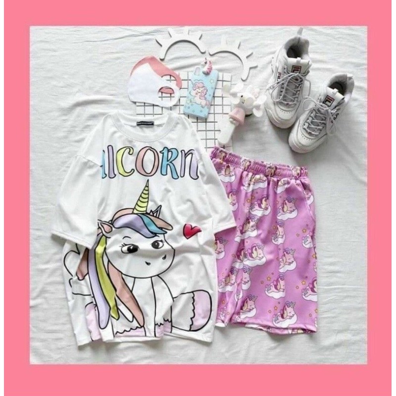 bộ lửng nữ hoạt hình form rộng kèm ảnh thật