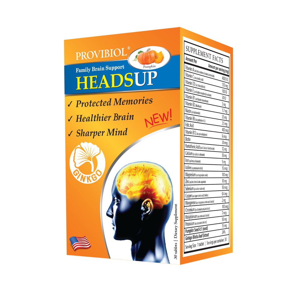 Headsup Provibiol Mỹ - 24 Dưỡng Chất