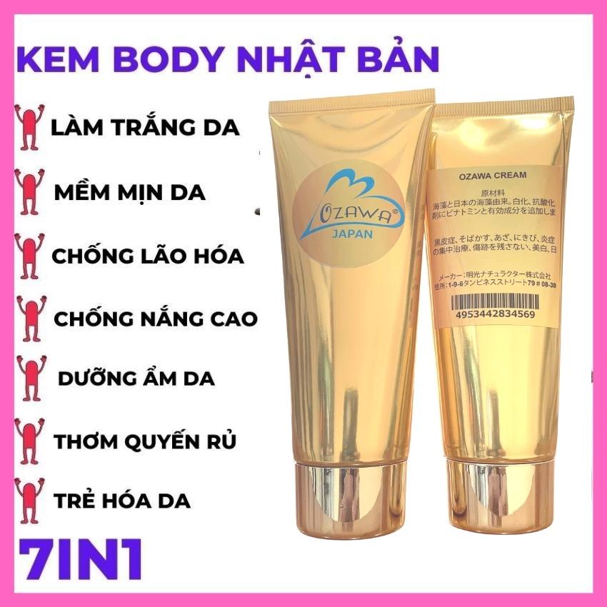 Kem Body Trắng Da Dưỡng Ẩm Cấp Tốc Nhật Bản OZAWA 100ML Dưỡng Trắng Da Toàn Thân Siêu Trắng mỹ phẩm quốc tế abc