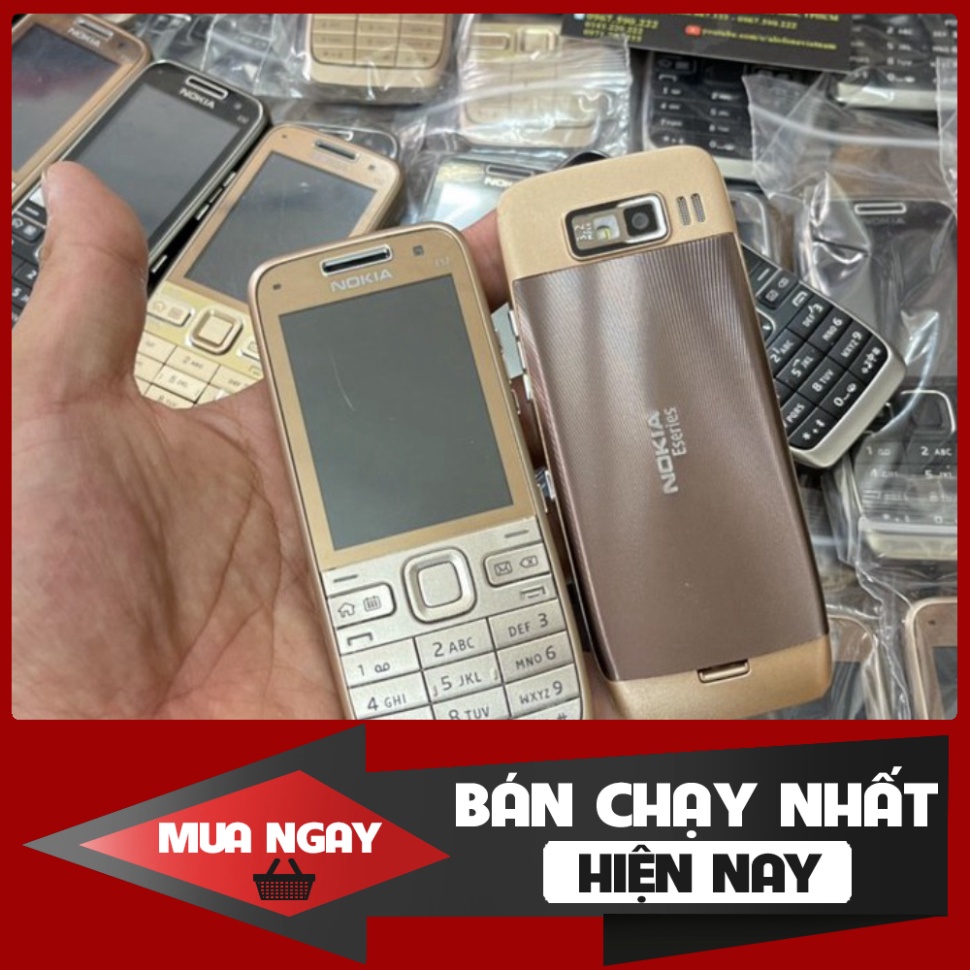 HOT HOT Điện Thoại Nokia E52 Chính Hãng Bảo Hành 12 Tháng Nắp Lưng Nhôm Có 3G WiFi HOT HOT