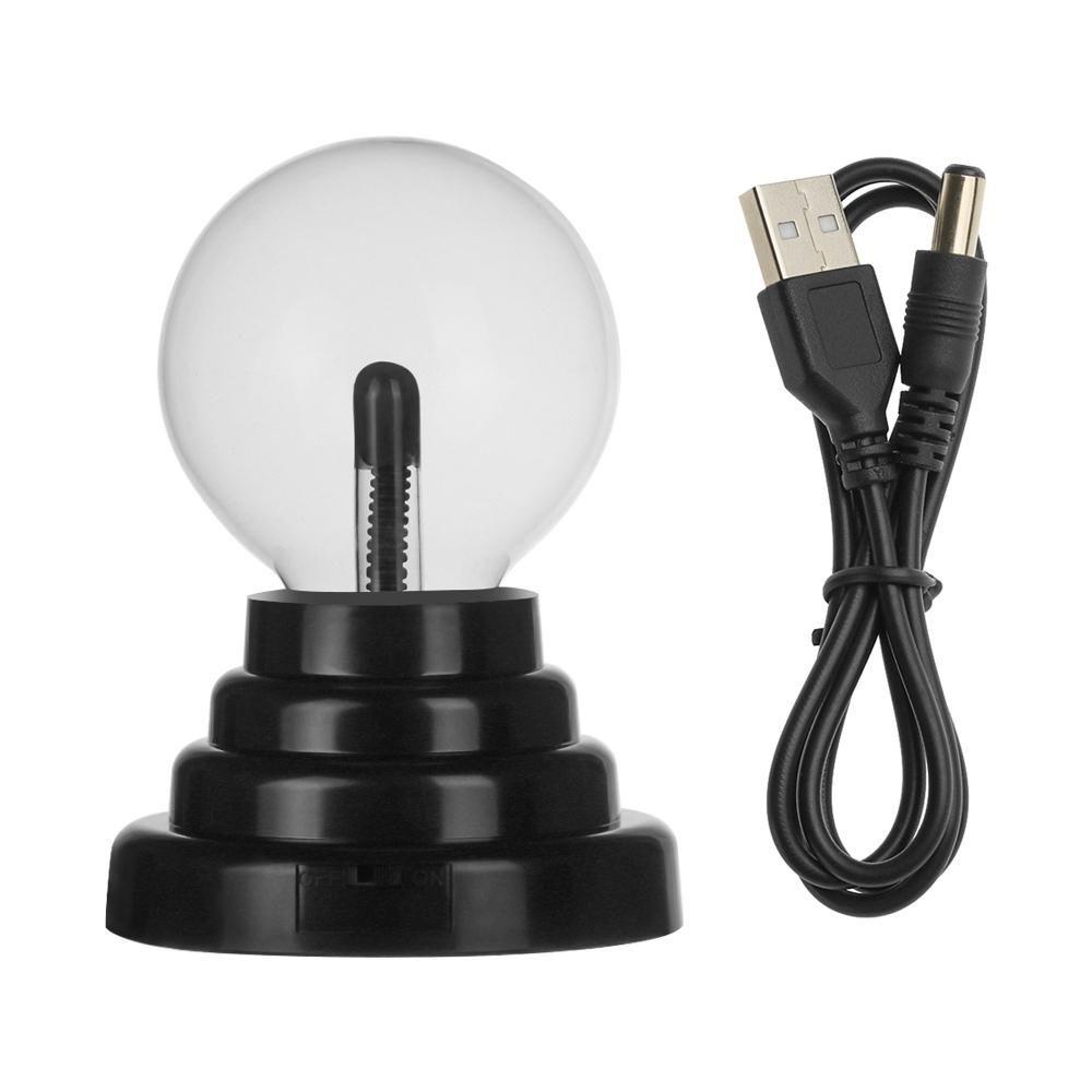 Đèn Ngủ USB Thay Đổi Màu Sắc Hình Quả Cầu Plasma Lãng Mạn