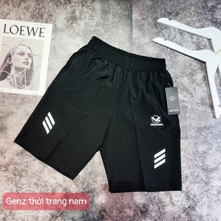 Quần Đùi Nam , Short Nam , Tập Gym , Vải Gió Co Giãn bốn chiều , 2 túi khóa , mặc ở nhà - [ ảnh chụp thật 100% ]