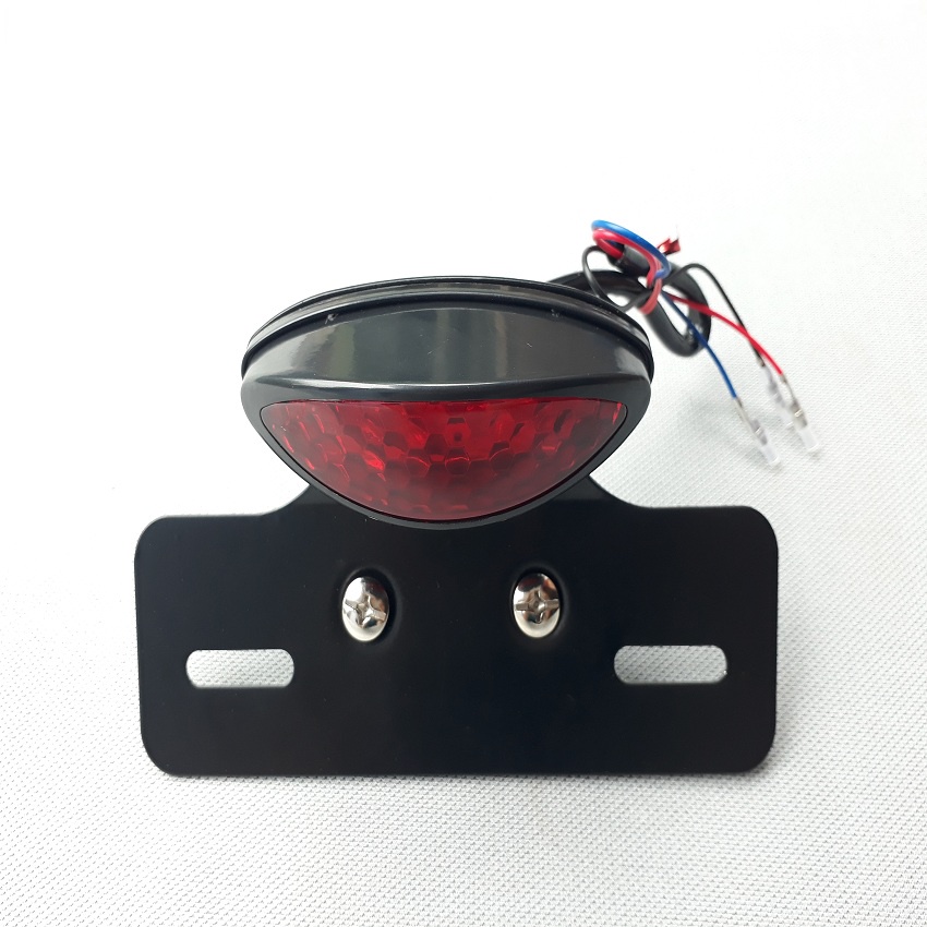 Đèn hậu Led bán nguyệt có kèm pad biển số đèn hậu độ classic Cafe Racer Tracker Win 67 Dream Cub và các loại xe