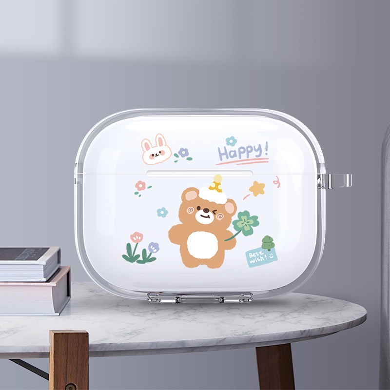 Vỏ Bọc Silicone In Họa Tiết Hoạt Hình Dành Cho Hộp Sạc Tai Nghe airpods 1 2 airpods2 gen 3 4 gen2 3