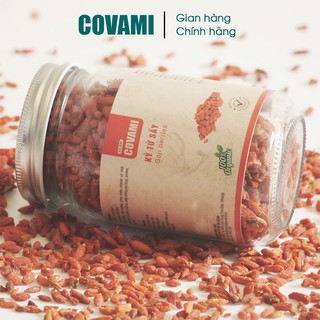 Kỷ tử ogranic sấy khô hũ thuỷ tinh 200GR nhãn PREMIUM thương hiệu COVAMI