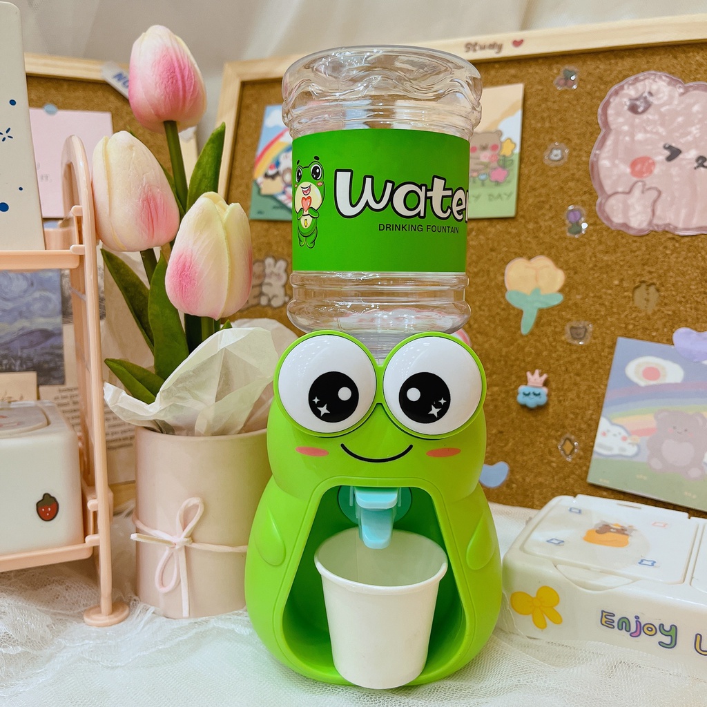 Bình nước mini, đồ chơi máy lọc nước hình động vật ngộ nghĩnh dành cho trẻ em