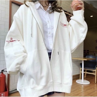 Áo Khoác Nỉ 1oakers Unisex - Hoodie zip form rộng tay bồng chất chân cua kiểu dáng đường phố hàn quốc