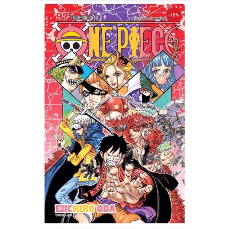 Truyện tranh: One Piece tập 99.100.101 (nguyên seal, kèm obi, postcard)