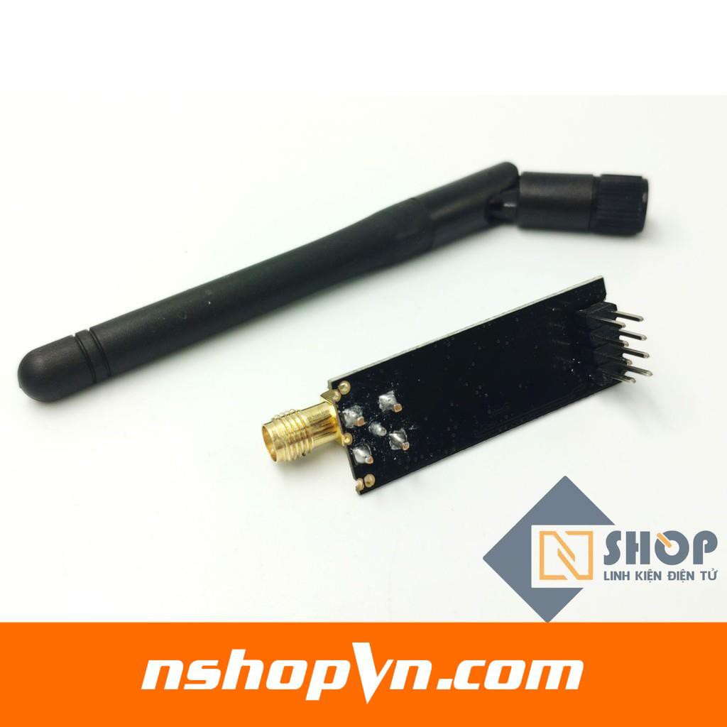 Mạch thu phát RF NRF24L01 + PA LNA 2.4Ghz Anten rời cho các ứng dụng điều khiển truyền nhận không dây sóng radio 2.4Ghz