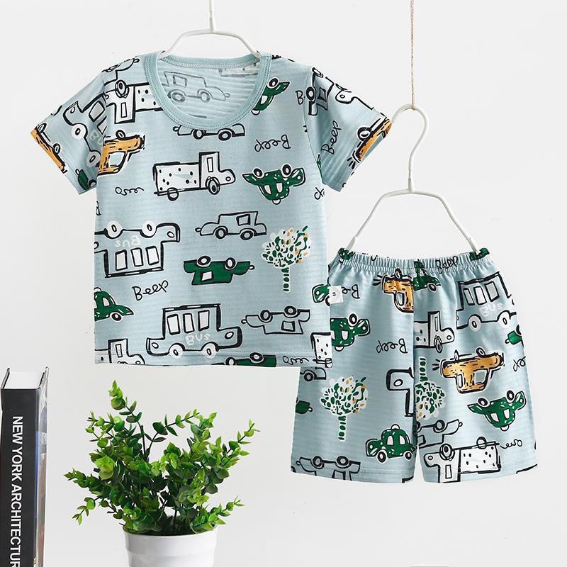 (Bảng Nhí) Bộ Cộc Cotton Sợi Tre Hàng Quảng Châu Cho Bé (8-14kg)(1426 )