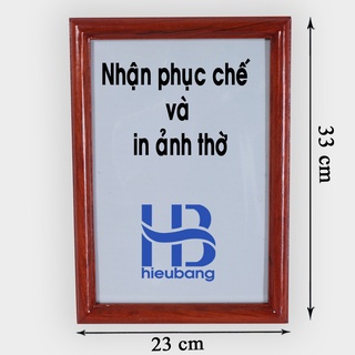 Khung ảnh thờ treo bằng gỗ 20x30cm - hỏa tốc - miễn phí in ảnh theo khung