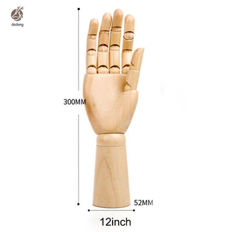 Mô hình bàn tay gỗ có các khớp cử động được