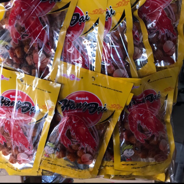 Snack tôm trứng hằng đại ( bịch 30 gói )