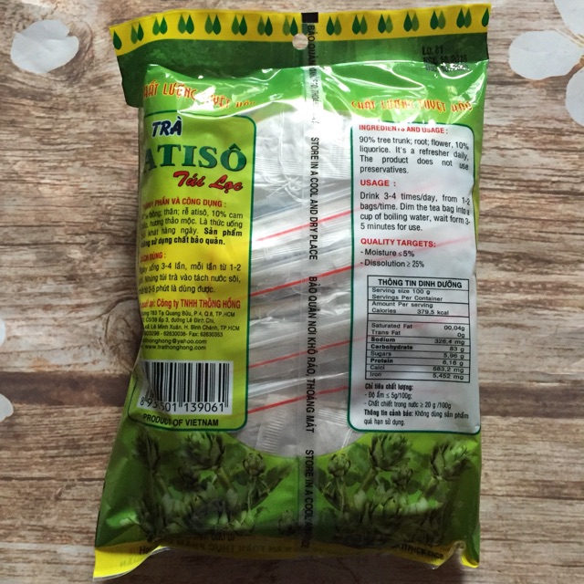 Trà atiso túi lọc 100 gói | BigBuy360 - bigbuy360.vn