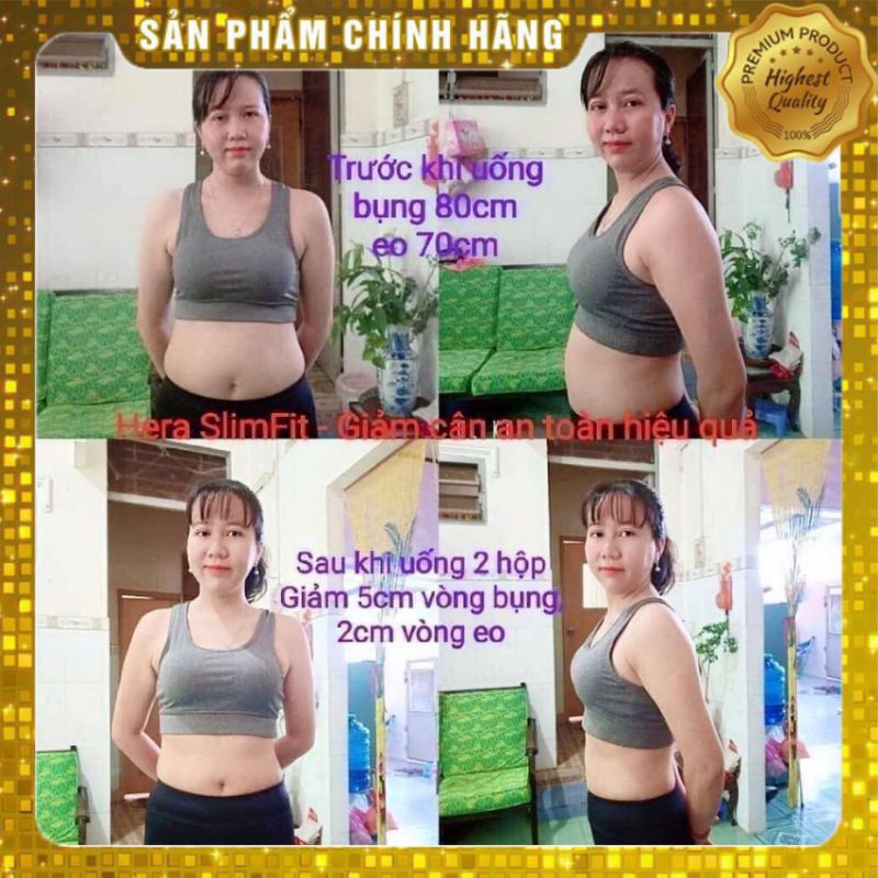 Liệu Trình 2 Hộp Sữa Giảm Cân Hera Slimfit 500gr♥Giảm cân nhanh, giảm cân tại nhà, an toàn