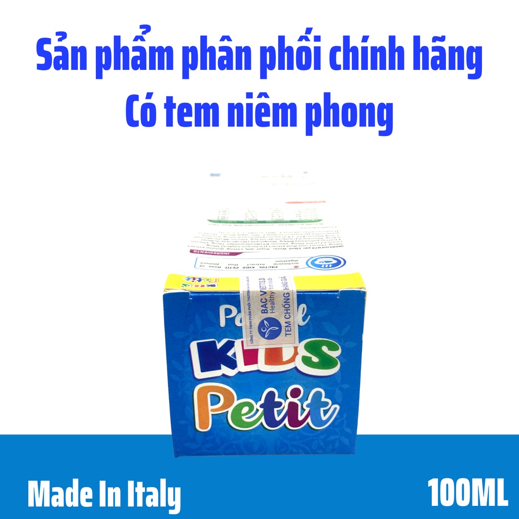 PACTOL KIDS PETIT Hương Táo, Giúp Bé Ăn Ngon, Tăng Sức Đề Kháng, Nhập Khẩu Ý (150ml)