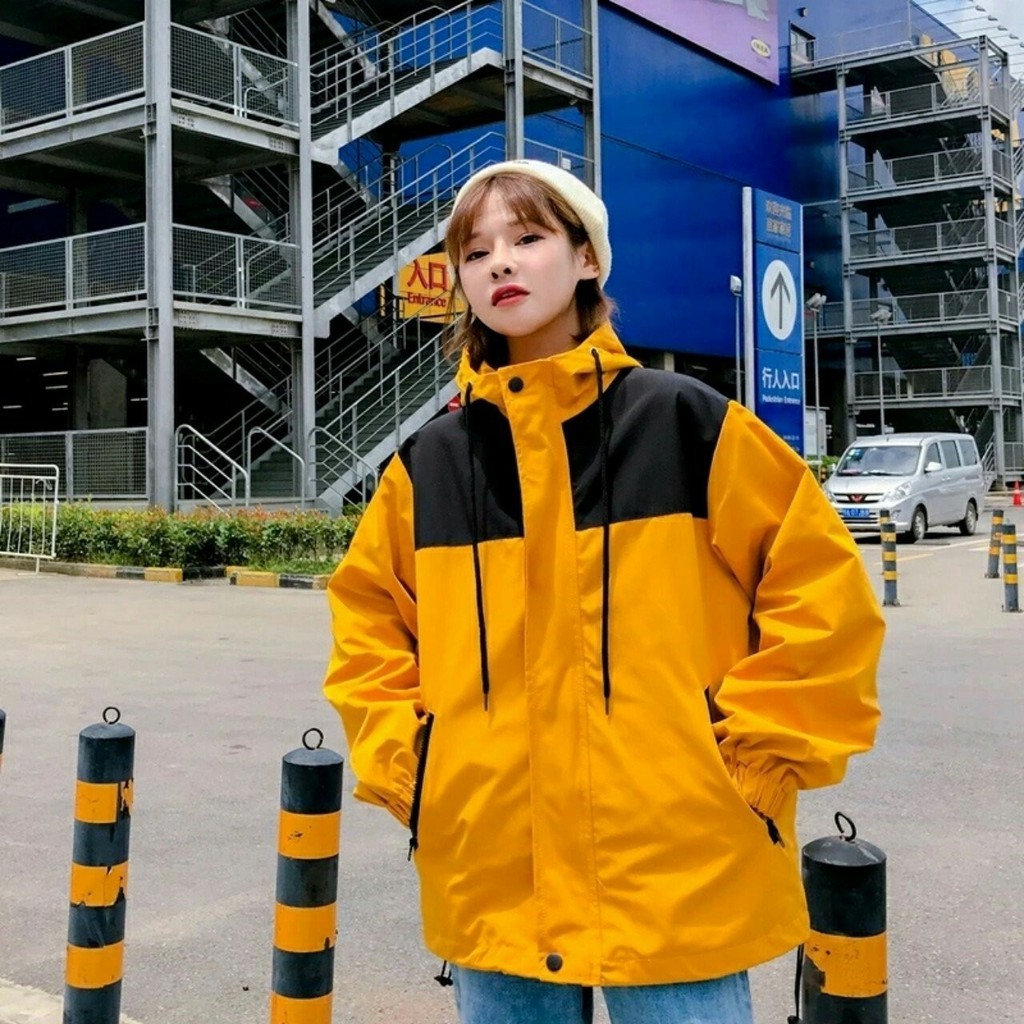 [Mã MASK2610K giảm 10K đơn từ 50K] [S01] Áo khoác dù nữ 2 lớp ANSWEAR form rộng cá tính - M050 | BigBuy360 - bigbuy360.vn