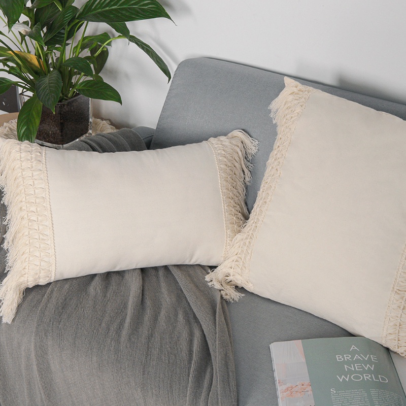 Vỏ Gối Sô Pha / Phòng Khách / Phòng Ngủ Có Tua Rua Kiểu Boho