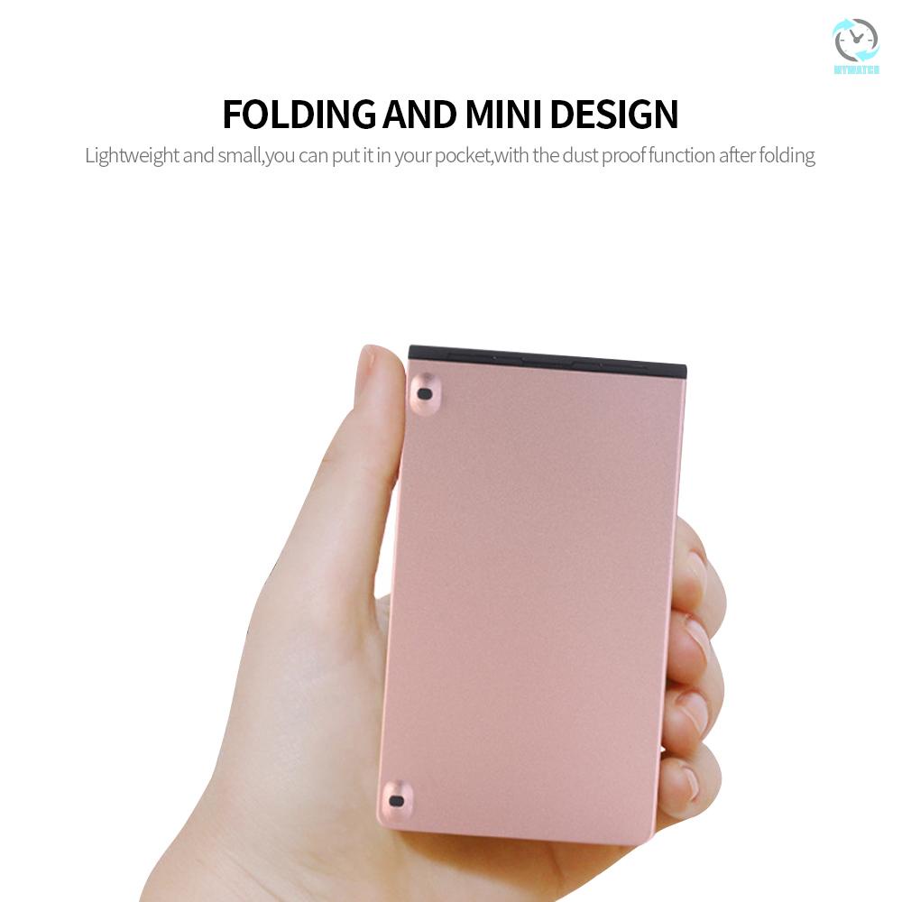 Bàn Phím Không Dây Mini 66 Phím Gấp Gọn M Gk228 Màu Vàng Hồng Cho Điện Thoại / Máy Tính Bảng / Laptop