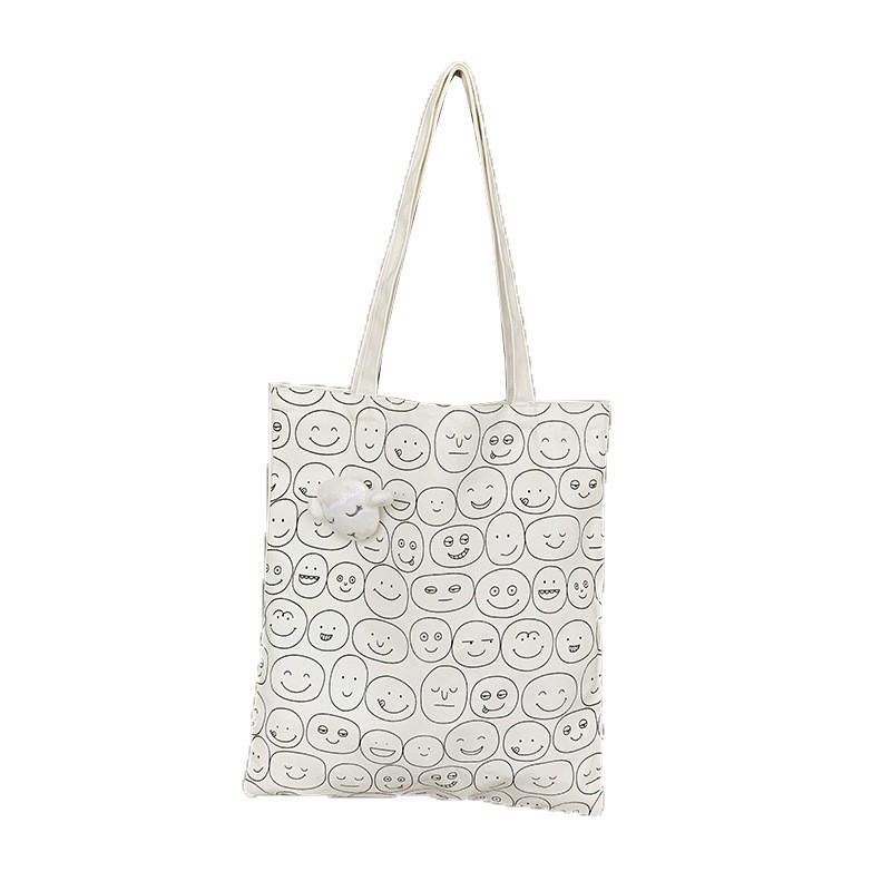 Túi đeo vải bằng vải họa tiết hoạt hình phong cách Nhật Bản thời trang 2020 dành cho nữ