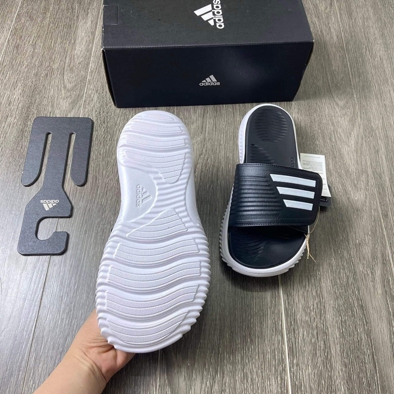 [HÀNG MỚI VỀ] DÉP ADIDAS ALPHABOUNCE SLIDE TRẮNG ĐEN - GY9415 - DÉP QUAI DÁN CHÍNH HÃNG