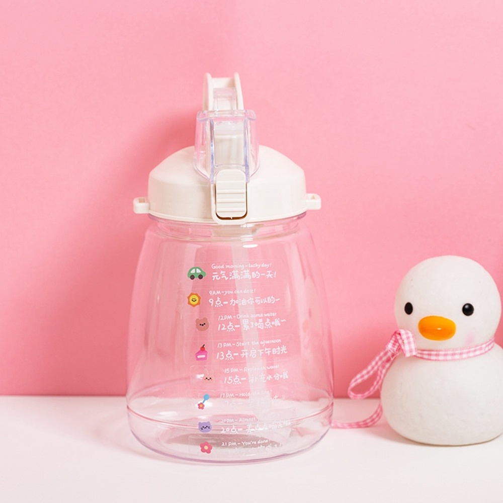 1 Sticker dán trong suốt hình chữ nhật với 8 cốc nước