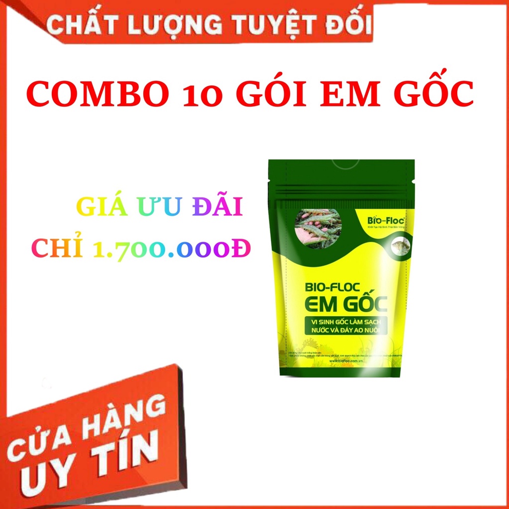 Combo Mua 10 tặng 1 EM gốc Bio-floc vi sinh gốc làm sạch nước và đáy ao nuôi - Thuốc Thủy Sản Minh Tuệ