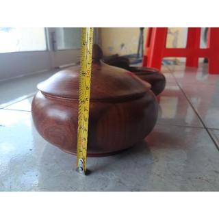 hũ hạt đựng hạt dưa gỗ hương