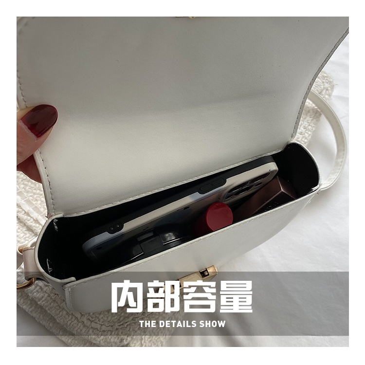 Túi Đeo JASMIN NOIR Chéo Da PU Phối Khóa Thời Trang Cho Nữ