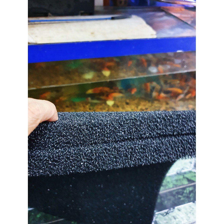 TẤM GÒN ĐEN VẬT LIỆU LỌC HỒ CÁ 60x45x5cm
