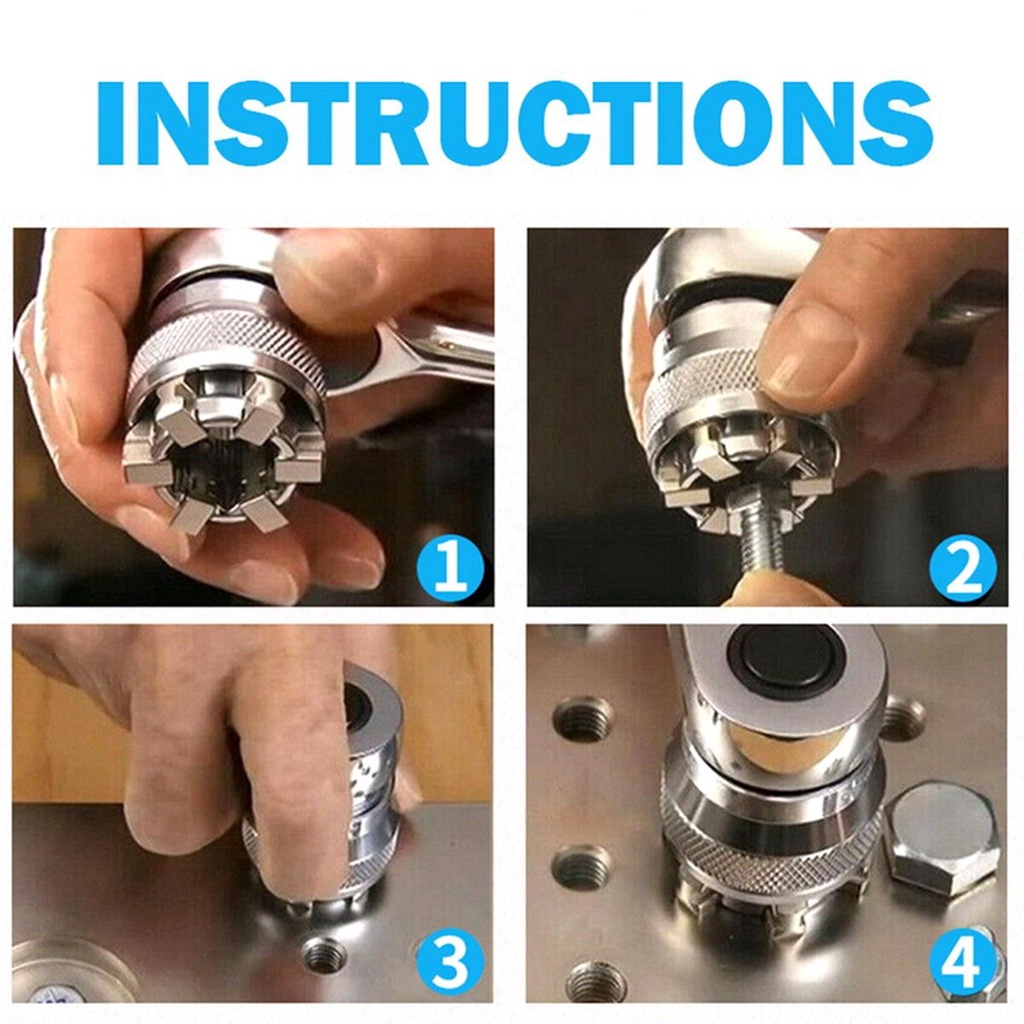 Cờ Lê Lục Giác 10-19mm Đa Năng Có Thể Điều Chỉnh Tiện Dụng
