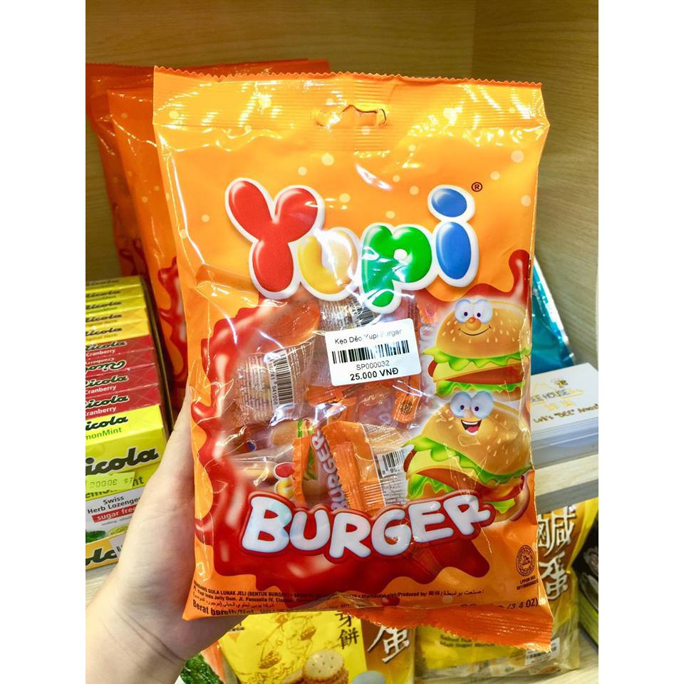 KẸO DẺO THÁI LAN YUPI BURGER 96G