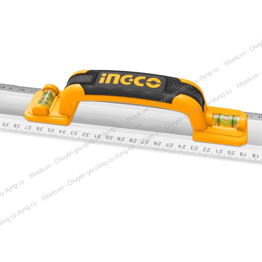 Thước nhôm xây dựng INGCO HAR01060 60cm, thước nhôm kỹ thuật đa năng có bóng nước cân bằng, nhôm dầy bền chắc