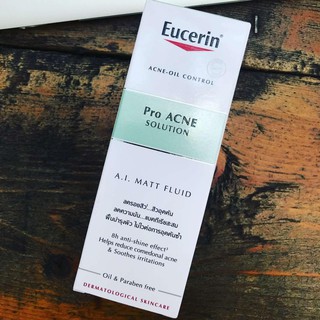 Kem Giúp Kiểm Soát Dầu, Giảm Mụn ProAcne Solution Mattifying Fluid - Eucerin 50ml