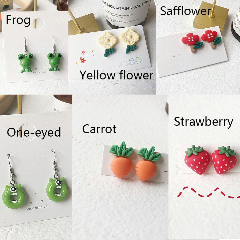 Đôi khuyên tai kiểu dáng hoạt hình dễ thương thời trang