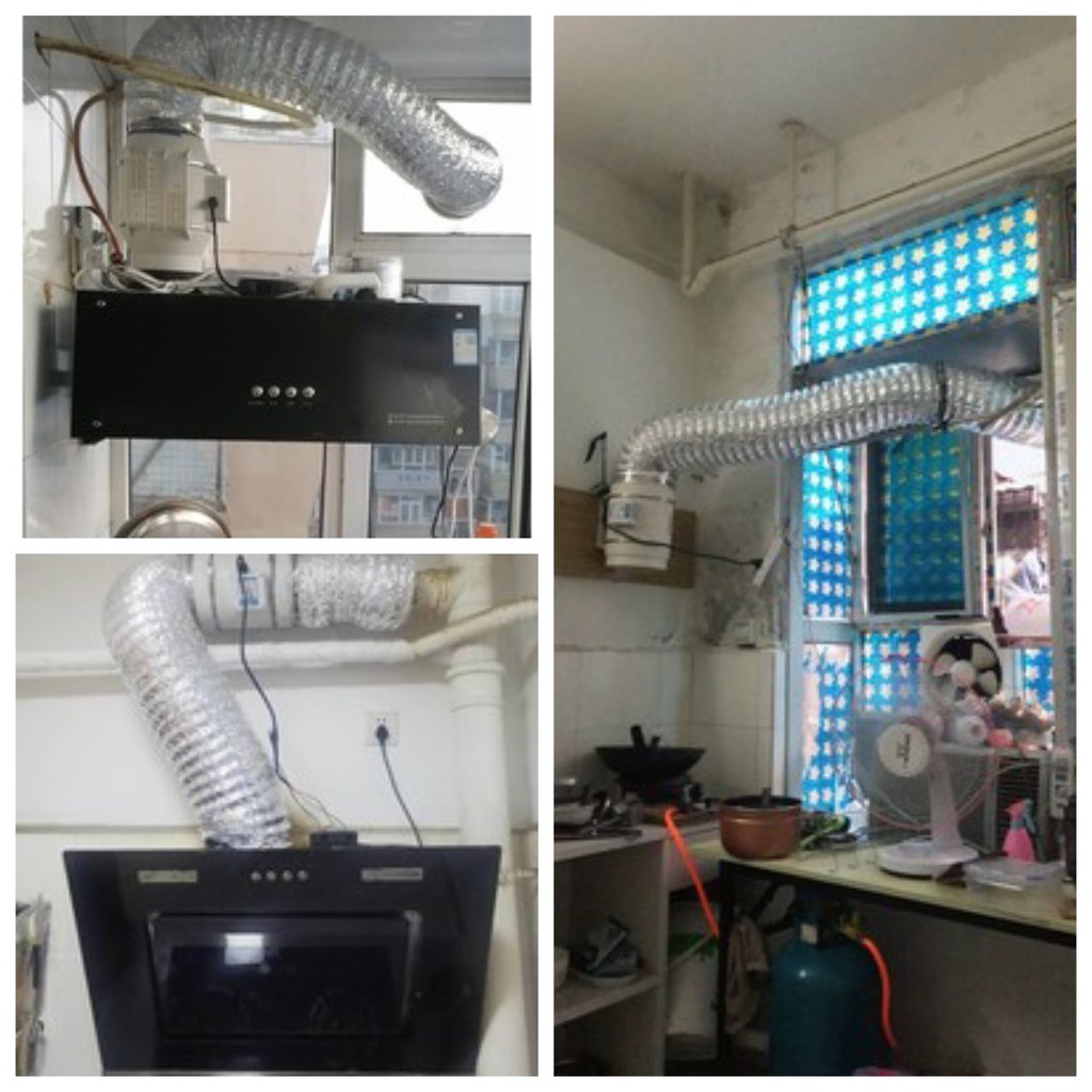 Hút mùi bếp, quạt thông gió, hút khói, hút thải công suất lớn- tặng kèm ống gió