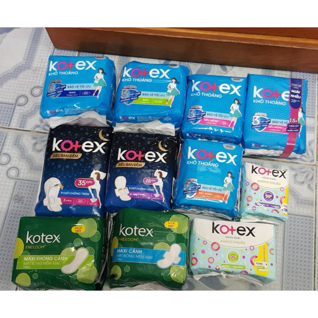 Băng vệ Sinh Kotex đủ loại