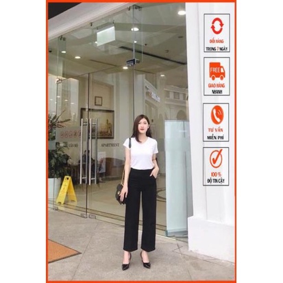Quần Ống Rộng Khóa trước