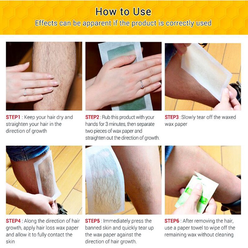 Set 20 Miếng Sáp Tẩy Lông Hai Mặt chiết xuất Tự Nhiên Thích Hợp Cho Mọi Loại Da | BigBuy360 - bigbuy360.vn