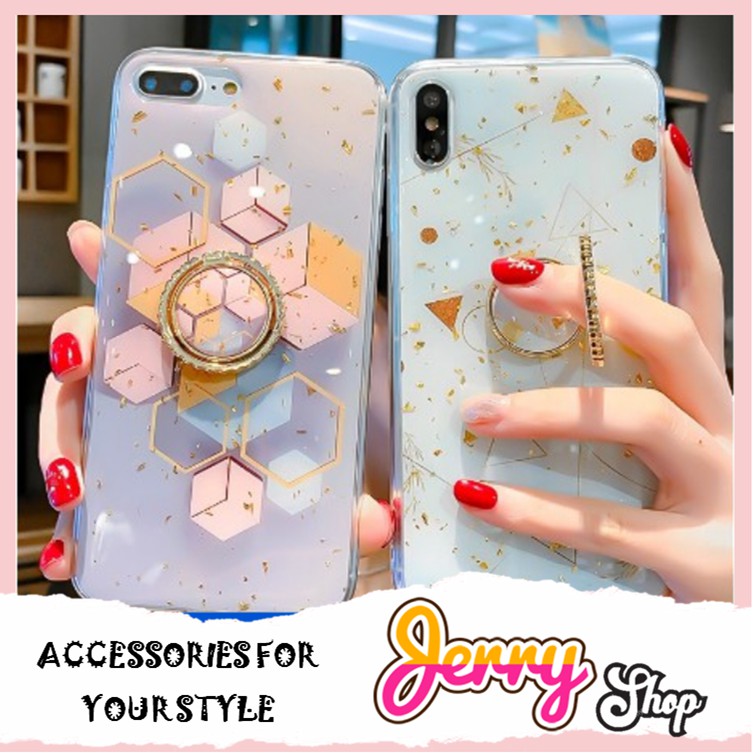 Ốp iphone - Ốp lưng Hình học kèm Ring 5/5s/6/6s/6plus/6splus/7/8/7plus/8plus/x/xs/xs max/11/11promax - Jerry Shop | BigBuy360 - bigbuy360.vn