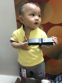 Áo thun cổ trụ bé trai
