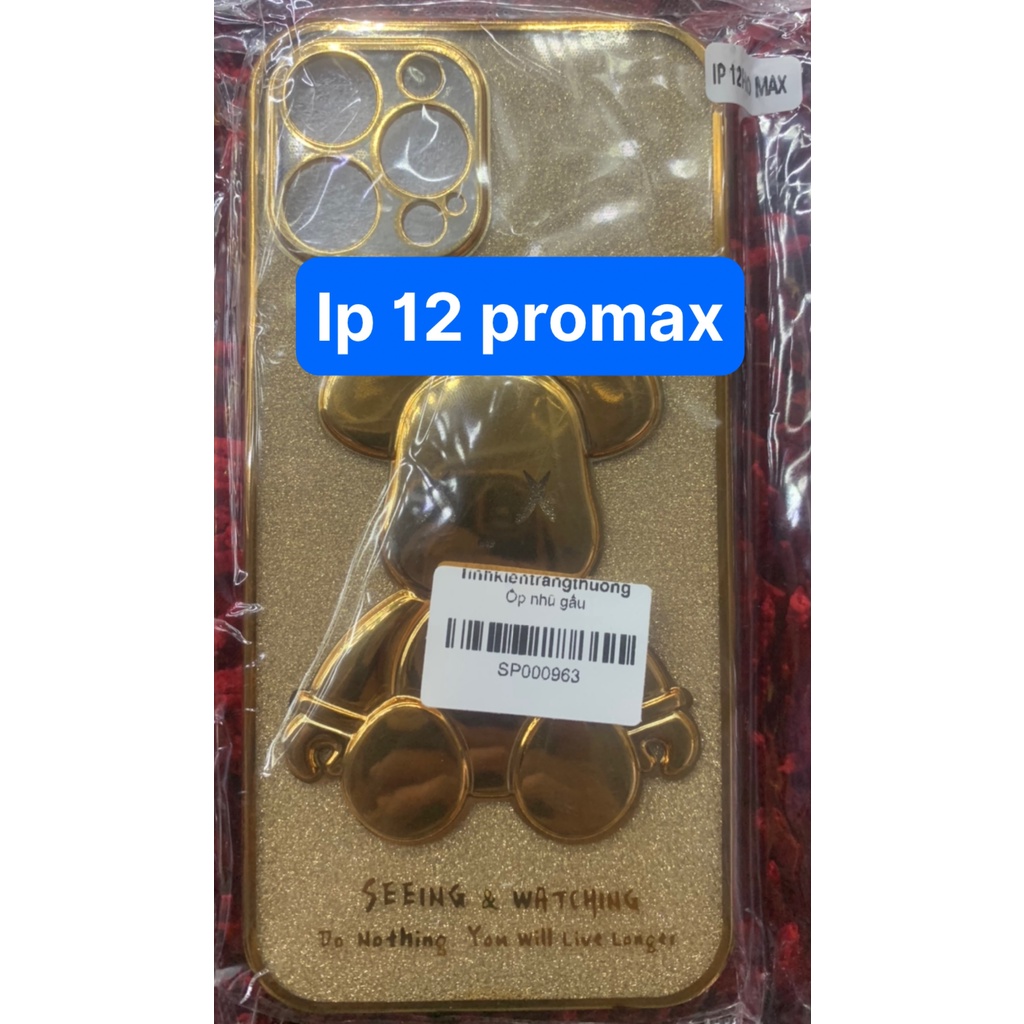 Ốp lưng Iphone nhũ gấu, xs max, 11, 11 pro, 11 pro max, 12 pro max, 13 pro max